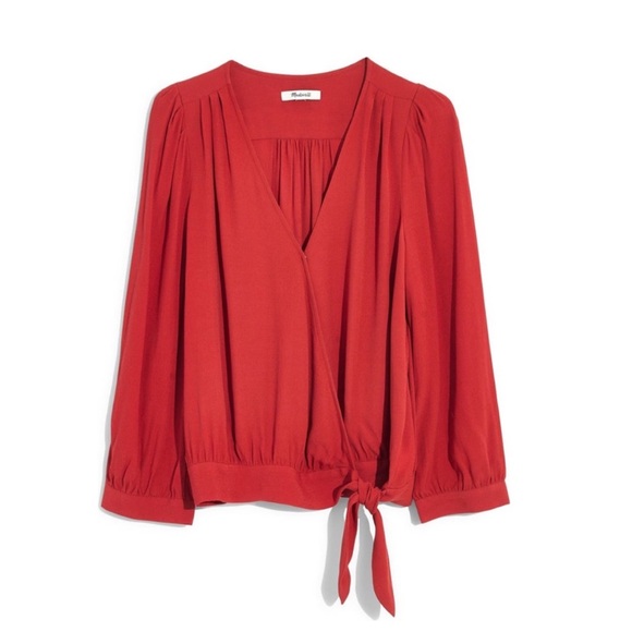 Madewell Wrap Top - Picture 1 of 6